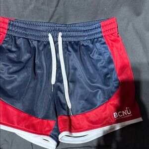 Men's Athletic Shorts - Navy and Red
